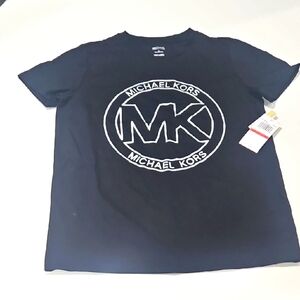 Michael Kors Black Logo T-Shirt Sz Xs